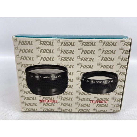 Auxiliary Lens Set For Canon Sure Shot Vintage NOS Wideangle & Telephoto‎ - Picture 2 of 5